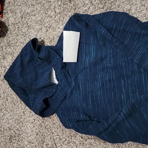 Blue pullover hoodie